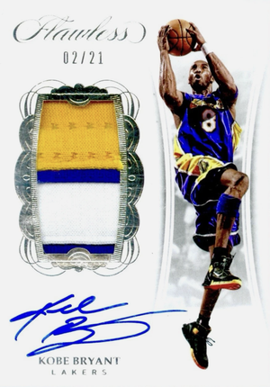 Kobe Bryant, Panini Flawless patch autograph, cropped to the photo