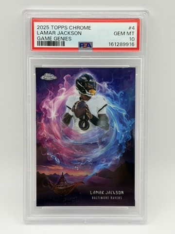 2025 Topps Chrome Game Genies Lamar Jackson